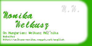 monika welkusz business card